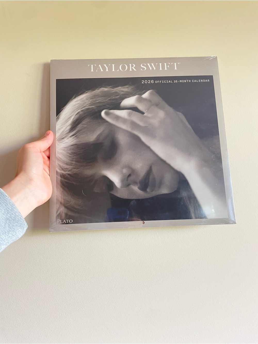 Taylor Swift Gray & Black Photo Wall Art Calendar Cover